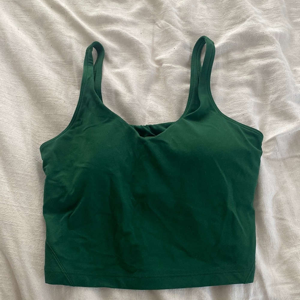 Lululemon align cropped tank. Size 6. Everglade green. Wore once.